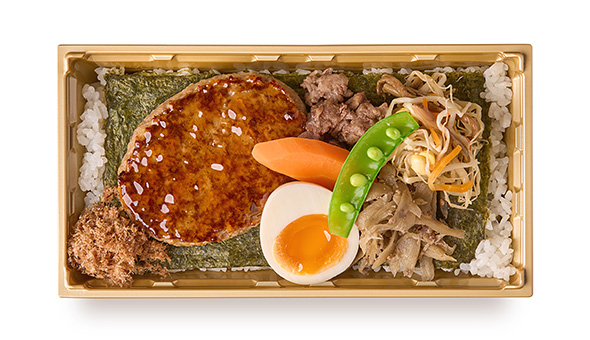 肉屋の海苔弁当（牛）の写真